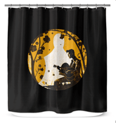 Rhythms of Relaxation: Premium Music-Themed Shower Curtain - Beyond T-shirts